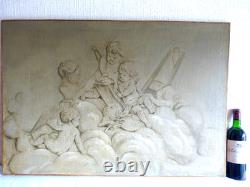Tableau peinture ancienne 19 siècle ange chérubin putti gout François Boucher
