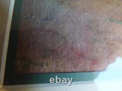 Tableau peinture ancienne Ernest FILLIARD paysage campagne soleil couchant