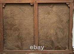 Tableau peinture ancienne L'oiseau Jaune