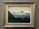 Tableau peinture ancienne, Paysage de Savoie, Marcel Quencez