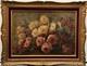 Tableau peinture ancienne nature morte aux roses 1917