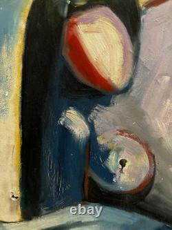 Tableau peinture ancienne nu féminin XXe