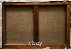 Tableau peinture ancienne nu féminin XXe