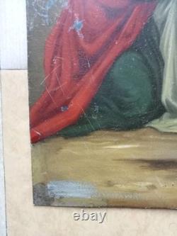 Tableaux Ancien 3 Huiles Sur Tole Grand Format La Vie Du Christ Religieux
