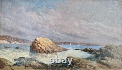 Tableaux Anciens Bord De Mer En Bretagne