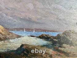 Tableaux Anciens Bord De Mer En Bretagne