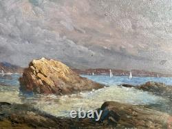 Tableaux Anciens Bord De Mer En Bretagne