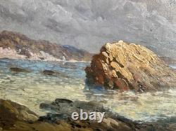 Tableaux Anciens Bord De Mer En Bretagne