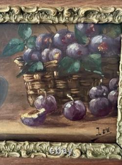 Tableaux Anciens, Nature Morte Aux Prunes
