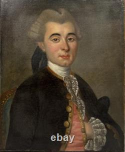 Tableaux Anciens, Portrait D'un Aristocrate XVIIIème