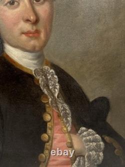 Tableaux Anciens, Portrait D'un Aristocrate XVIIIème