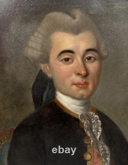 Tableaux Anciens, Portrait D'un Aristocrate XVIIIème