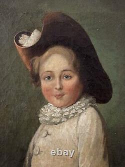 Tableaux Anciens, Portrait De Marie Jean Herault De Séchelles 18 ème