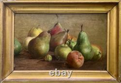 Tableaux anciens, Nature Morte Aux Poires Circa 1900