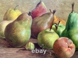 Tableaux anciens, Nature Morte Aux Poires Circa 1900