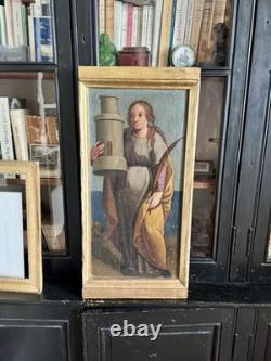 Tableaux anciens Sainte Barbe 18ème