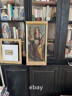 Tableaux anciens Sainte Barbe 18ème