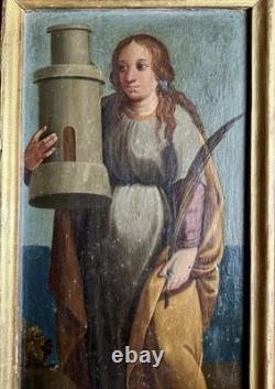 Tableaux anciens Sainte Barbe 18ème
