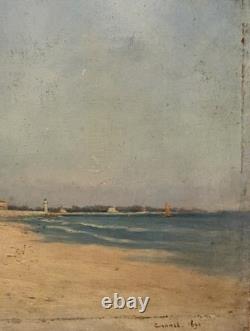 Theophile Jaouen Tableau Ancien Impressionniste Cannes Croisette 1890