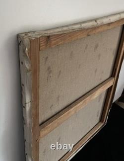 VIERGE à L'Enfant JÉSUS huile sur toile Robert Falcucci tableau ancien XX è