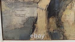 Willy Frissen (1938) Tableau Ancien Huile sur toile Paysage Expressioniste