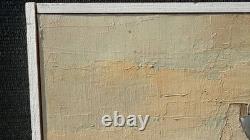 Willy Frissen (1938) Tableau Ancien Huile sur toile Paysage Expressioniste